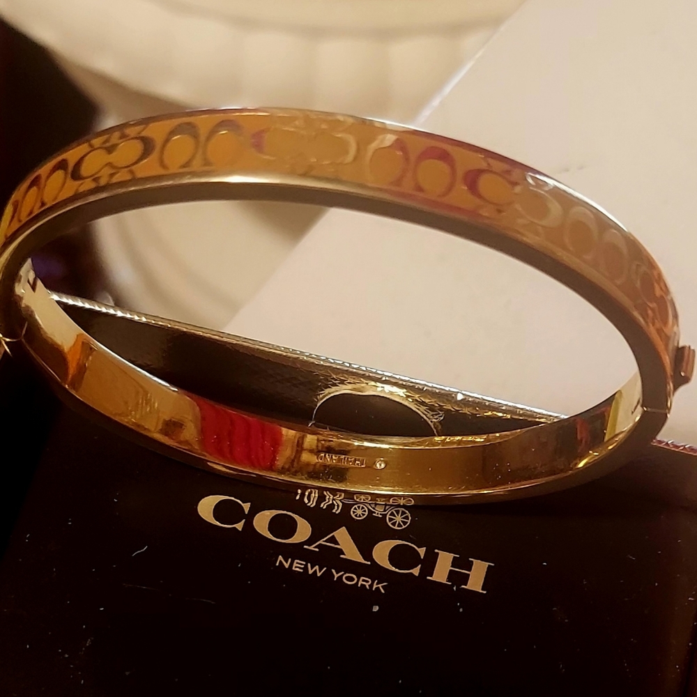 Coach logo bracelet